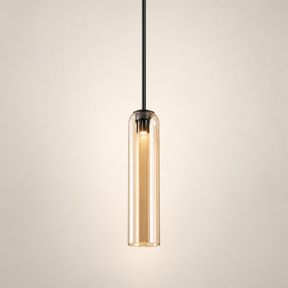 Modern Glass Pendant Lamp Adjustable Height LED Hanging Light for Kitchen Lighting