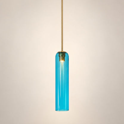 Modern Glass Pendant Lamp Adjustable Height LED Hanging Light for Kitchen Lighting