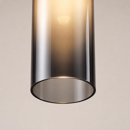 Modern Glass Pendant Lamp Adjustable Height LED Hanging Light for Kitchen Lighting