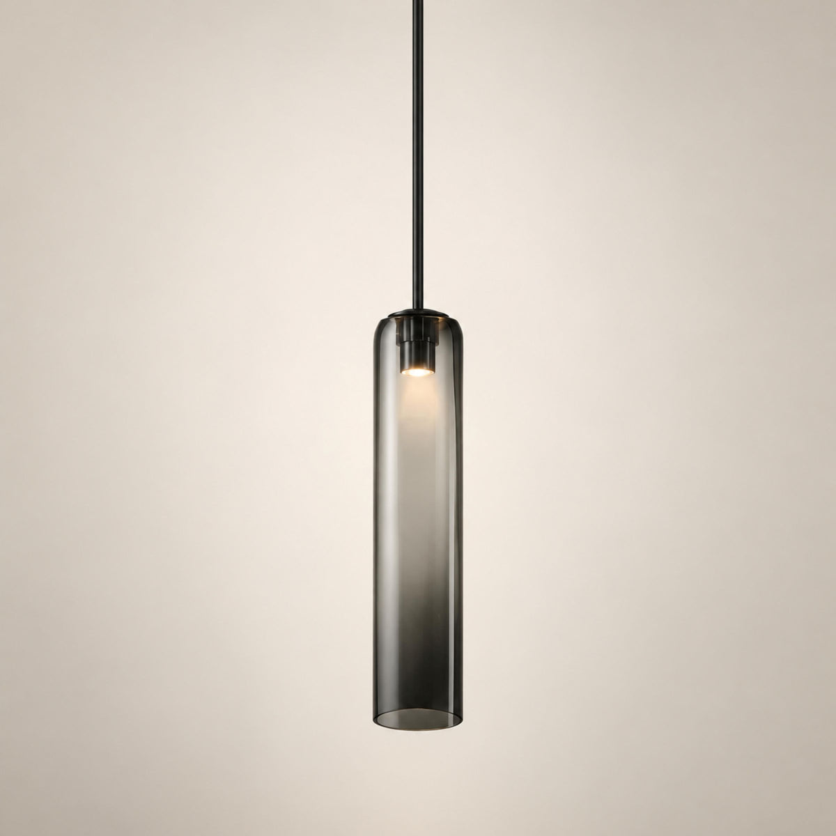 Modern Glass Pendant Lamp Adjustable Height LED Hanging Light for Kitchen Lighting