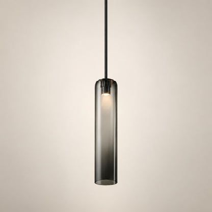 Modern Glass Pendant Lamp Adjustable Height LED Hanging Light for Kitchen Lighting