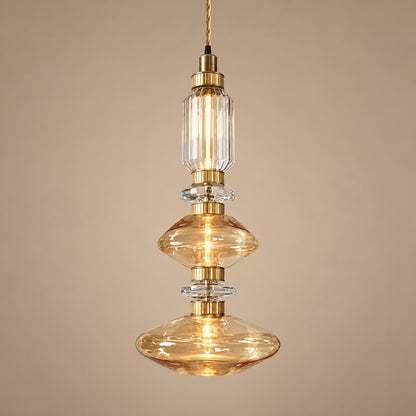 Modern Glass Pendant Lamp Hanging Light Fixture Adjustable LED for Contemporary Spaces