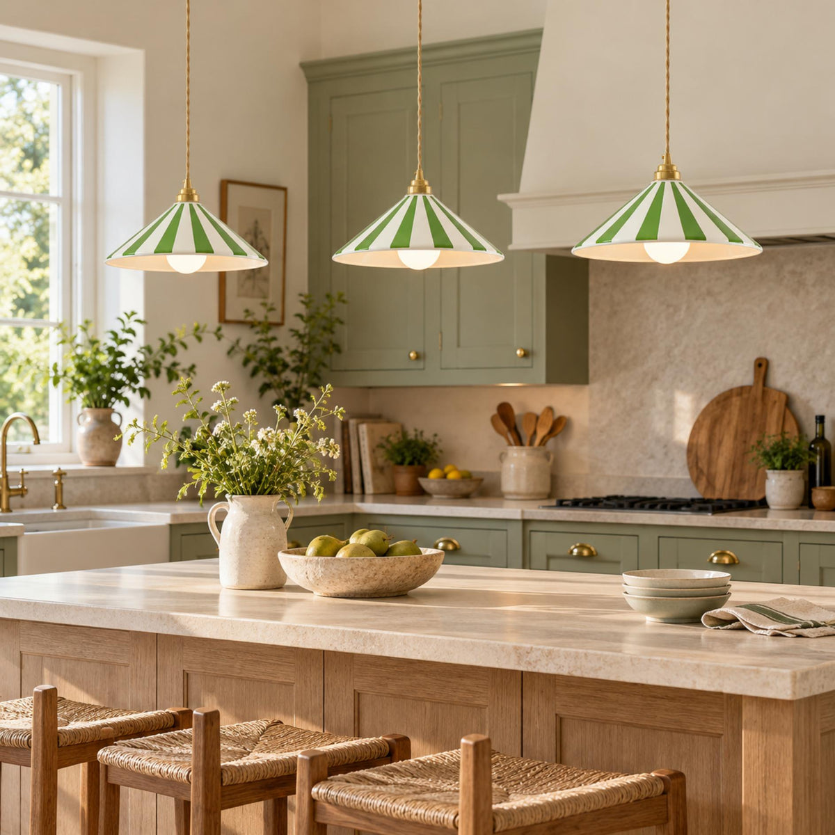 Modern Glass Pendant Lighting Adjustable Hanging Light Fixture for Kitchen Island LED