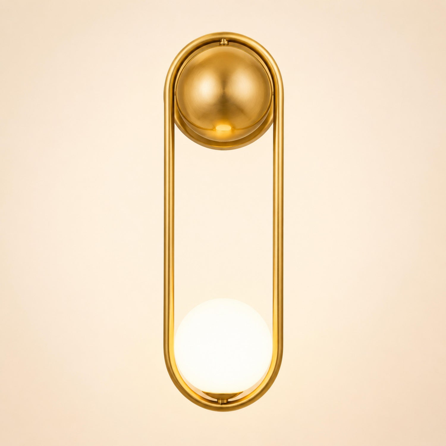 Modern Wall Light Sconce Wall Mounted Brass Glass LED Fixture Adjustable G9 Base 15cm Diameter