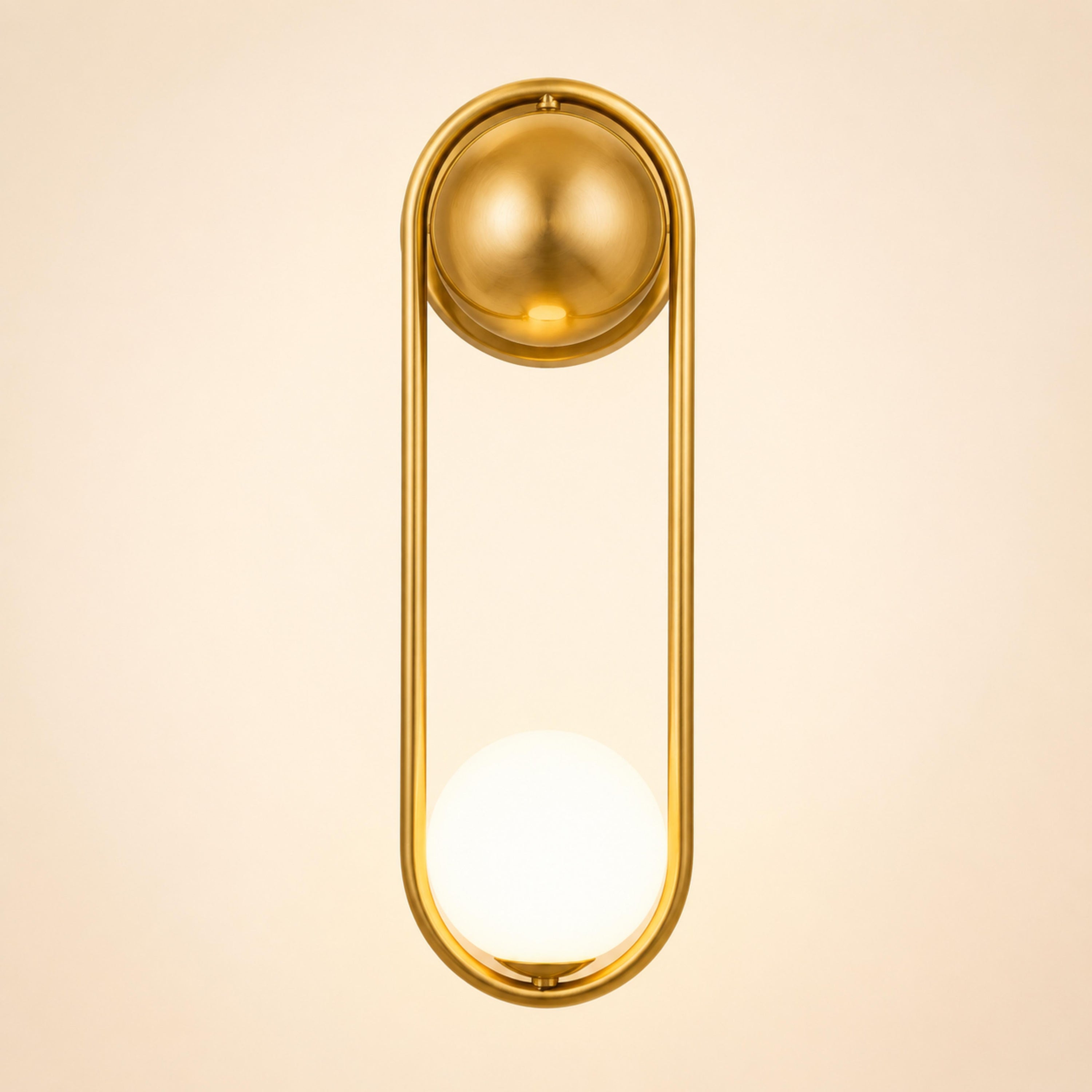 Modern Wall Light Sconce Wall Mounted Brass Glass LED Fixture Adjustable G9 Base 15cm Diameter