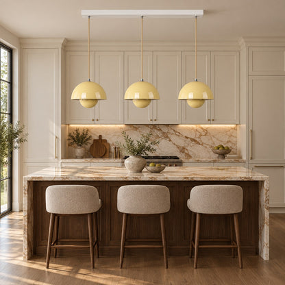 Modern Adjustable Black Pendant Light Hanging Metal LED for Kitchen and Home Lighting