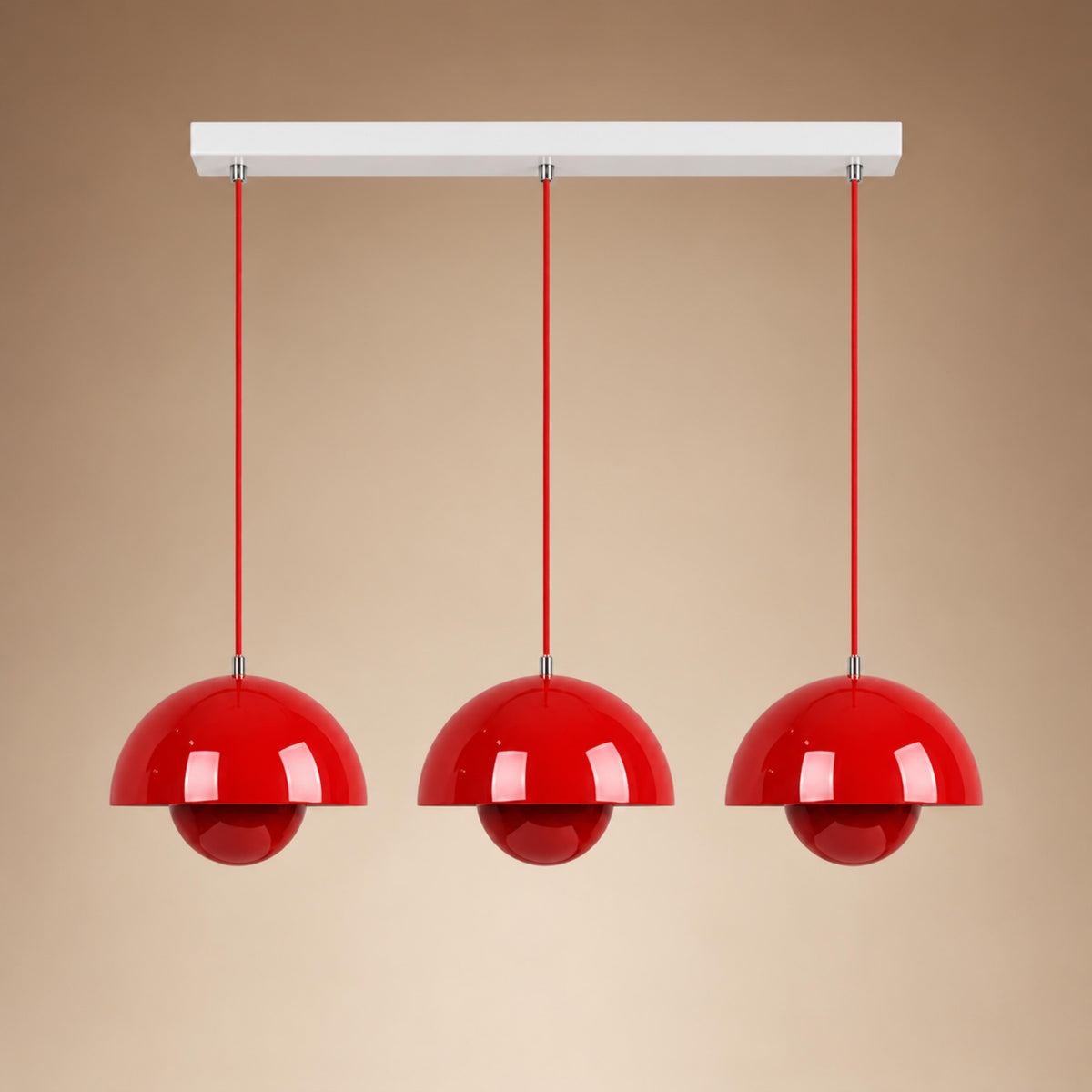 Modern Adjustable Black Pendant Light Hanging Metal LED for Kitchen and Home Lighting