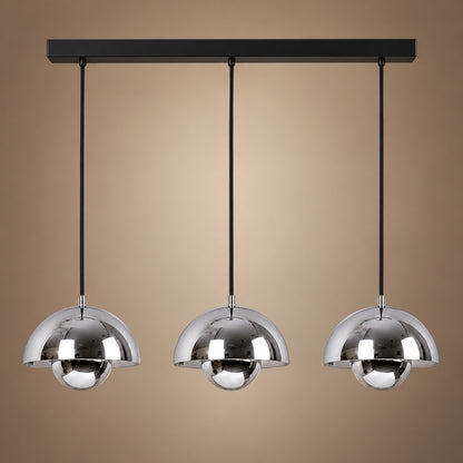 Modern Adjustable Black Pendant Light Hanging Metal LED for Kitchen and Home Lighting