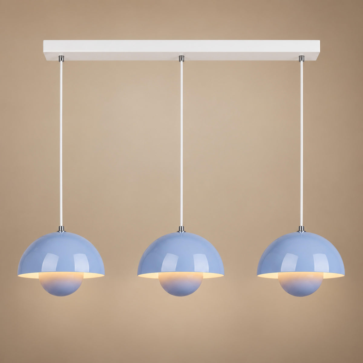 Modern Adjustable Black Pendant Light Hanging Metal LED for Kitchen and Home Lighting
