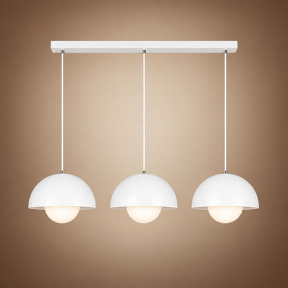 Modern Adjustable Black Pendant Light Hanging Metal LED for Kitchen and Home Lighting