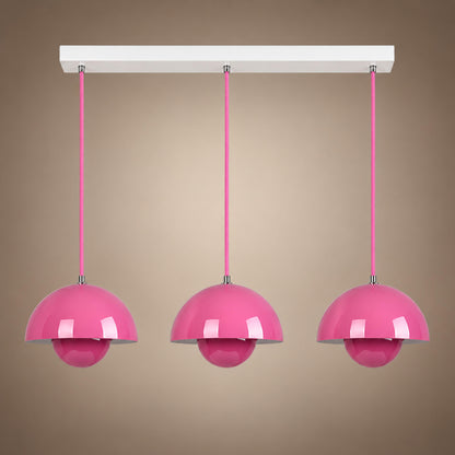 Modern Adjustable Black Pendant Light Hanging Metal LED for Kitchen and Home Lighting