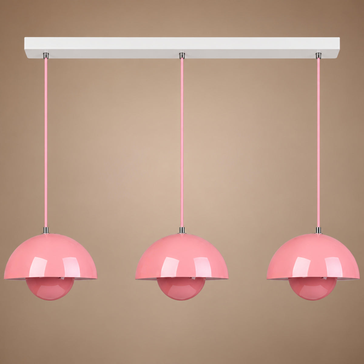 Modern Adjustable Black Pendant Light Hanging Metal LED for Kitchen and Home Lighting