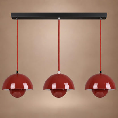 Modern Adjustable Black Pendant Light Hanging Metal LED for Kitchen and Home Lighting