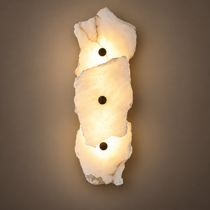 Modern Wall Light Wall Mounted Alabaster Shade Ambient Illumination Fixture