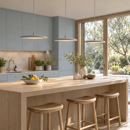 Modern Glass Pendant Lamp Hanging Light Adjustable LED Fixture for Kitchen Pendant Lighting