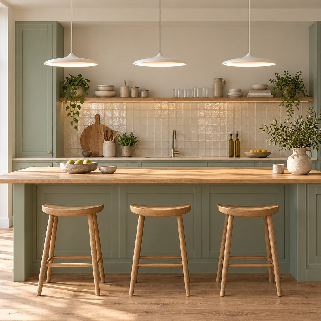 Modern Glass Pendant Lamp Hanging Light Adjustable LED Fixture for Kitchen Pendant Lighting