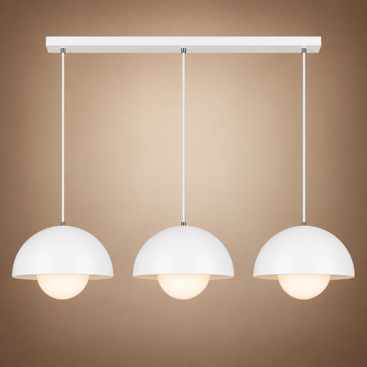 Modern Adjustable Black Pendant Light Hanging Metal LED for Kitchen and Home Lighting
