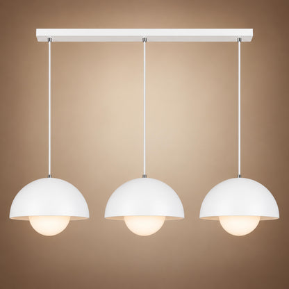 Modern Adjustable Black Pendant Light Hanging Metal LED for Kitchen and Home Lighting