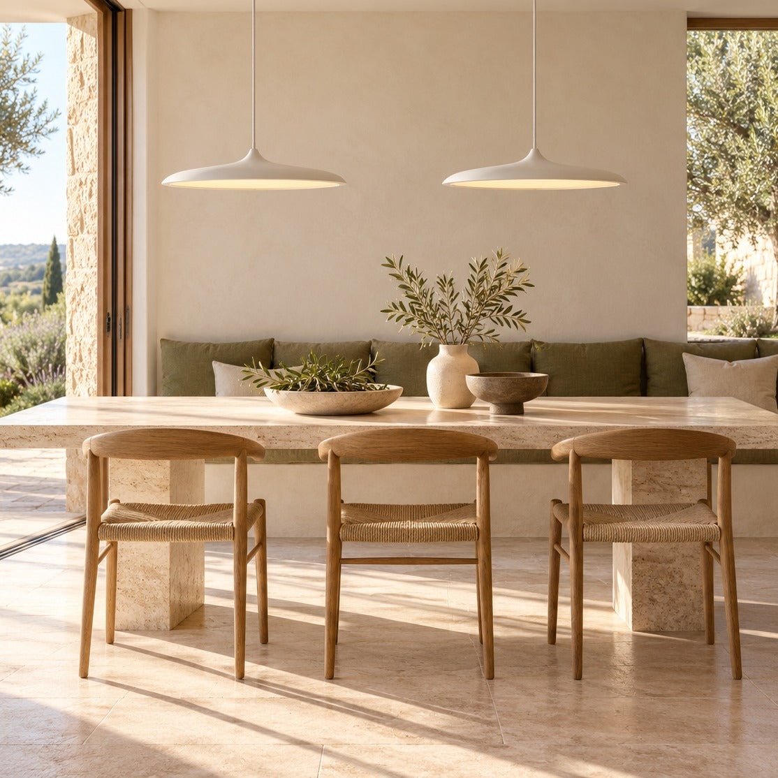 Modern Glass Pendant Lamp Hanging Light Adjustable LED Fixture for Kitchen Pendant Lighting