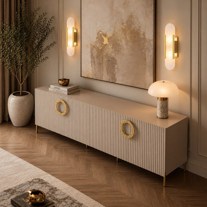Modern Oblong Wall Sconce Wall Mounted Alabaster Shade LED Wall Light Fixture