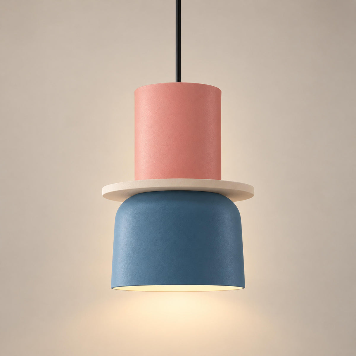 Modern Black Pendant Light Adjustable Metal Shade LED Pendant Lighting for Kitchen Island