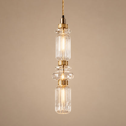 Modern Glass Pendant Lamp Hanging Light Fixture Adjustable LED for Contemporary Spaces