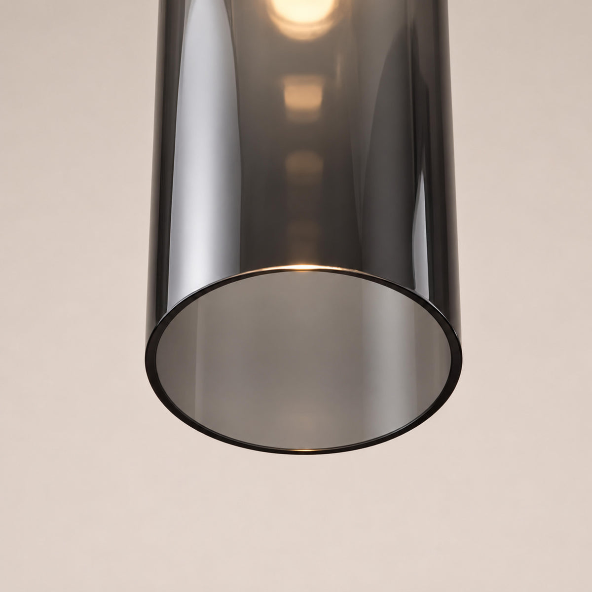 Modern Glass Pendant Lamp Adjustable Height LED Hanging Light for Kitchen Lighting