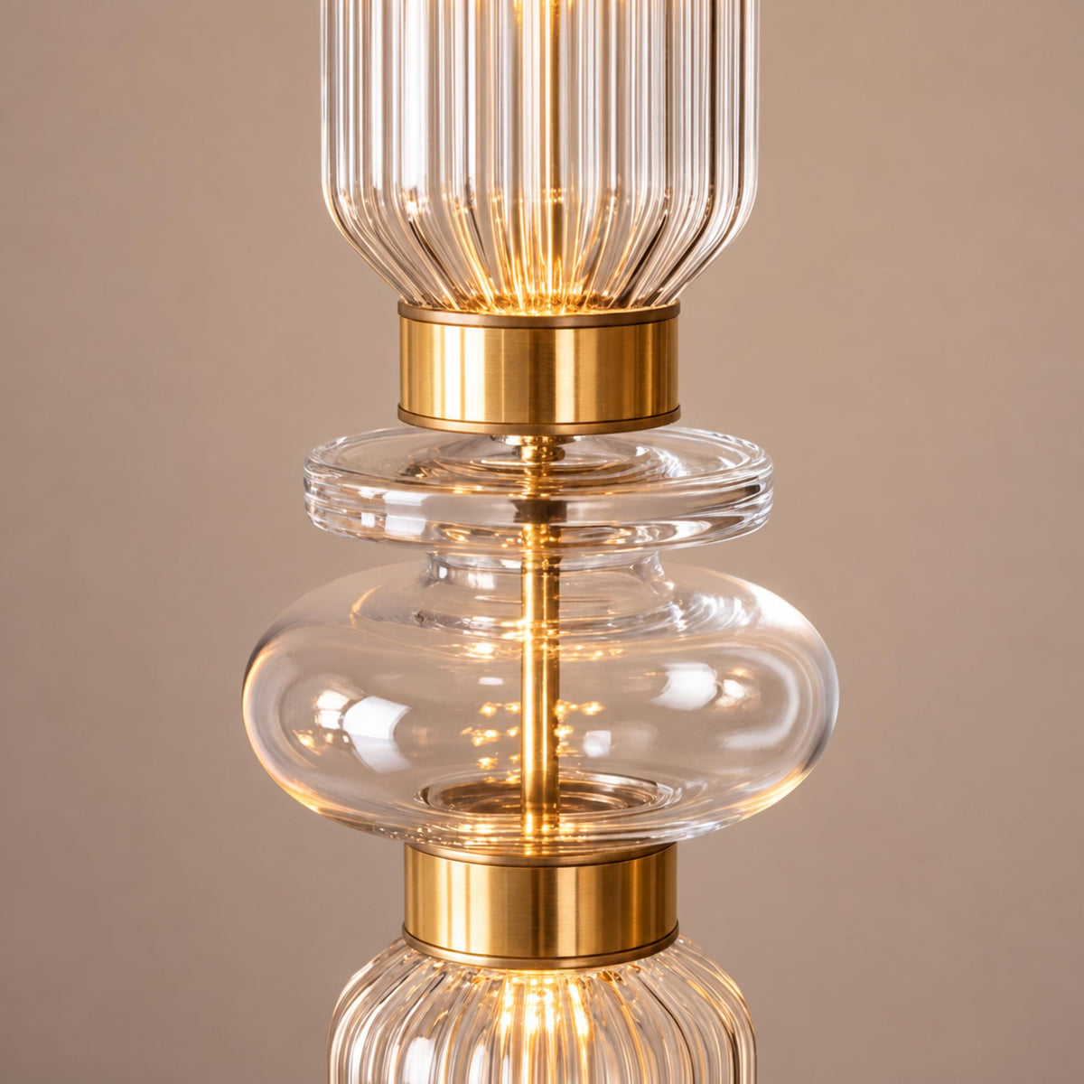 Modern Glass Pendant Lamp Hanging Light Fixture Adjustable LED for Contemporary Spaces