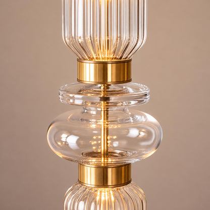 Modern Glass Pendant Lamp Hanging Light Fixture Adjustable LED for Contemporary Spaces