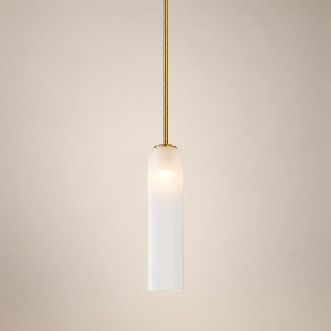 Modern Glass Pendant Lamp Adjustable Height LED Hanging Light for Kitchen Lighting