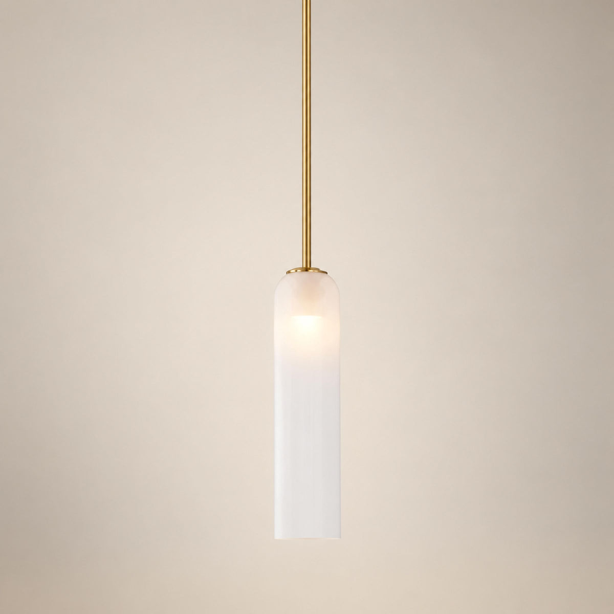 Modern Glass Pendant Lamp Adjustable Height LED Hanging Light for Kitchen Lighting