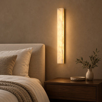 Modern Wall Light Wall Mounted Alabaster Glass LED Indoor Fixture for Elegant Illumination