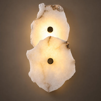 Modern Wall Light Wall Mounted Alabaster Shade Ambient Illumination Fixture