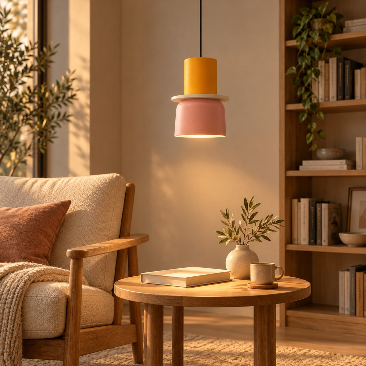 Modern Black Pendant Light Adjustable Metal Shade LED Pendant Lighting for Kitchen Island