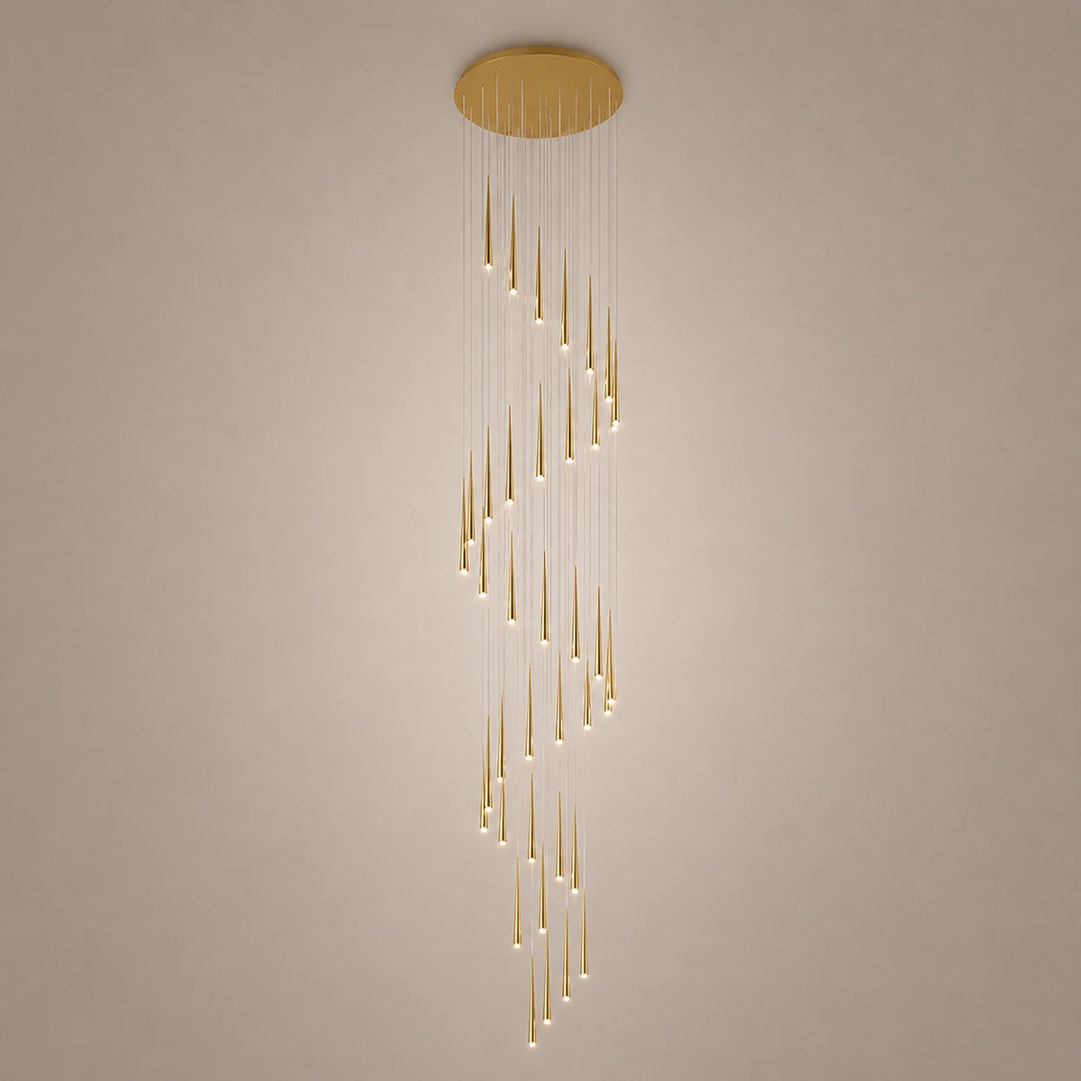 Modern Nordic Flush Mount Ceiling Light Adjustable Iron Acrylic Dimmable LED 6 Heads 18W