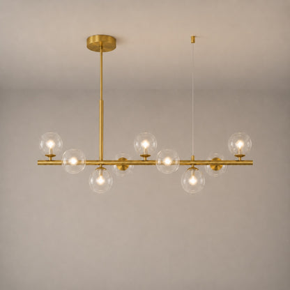 Modern Glass Pendant Lights Cluster Hanging Adjustable LED for Kitchen Island and Dining Room