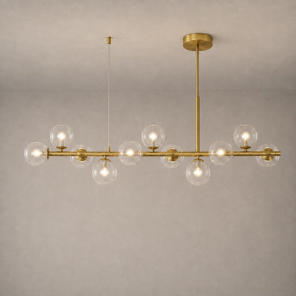 Modern Glass Pendant Lights Cluster Hanging Adjustable LED for Kitchen Island and Dining Room