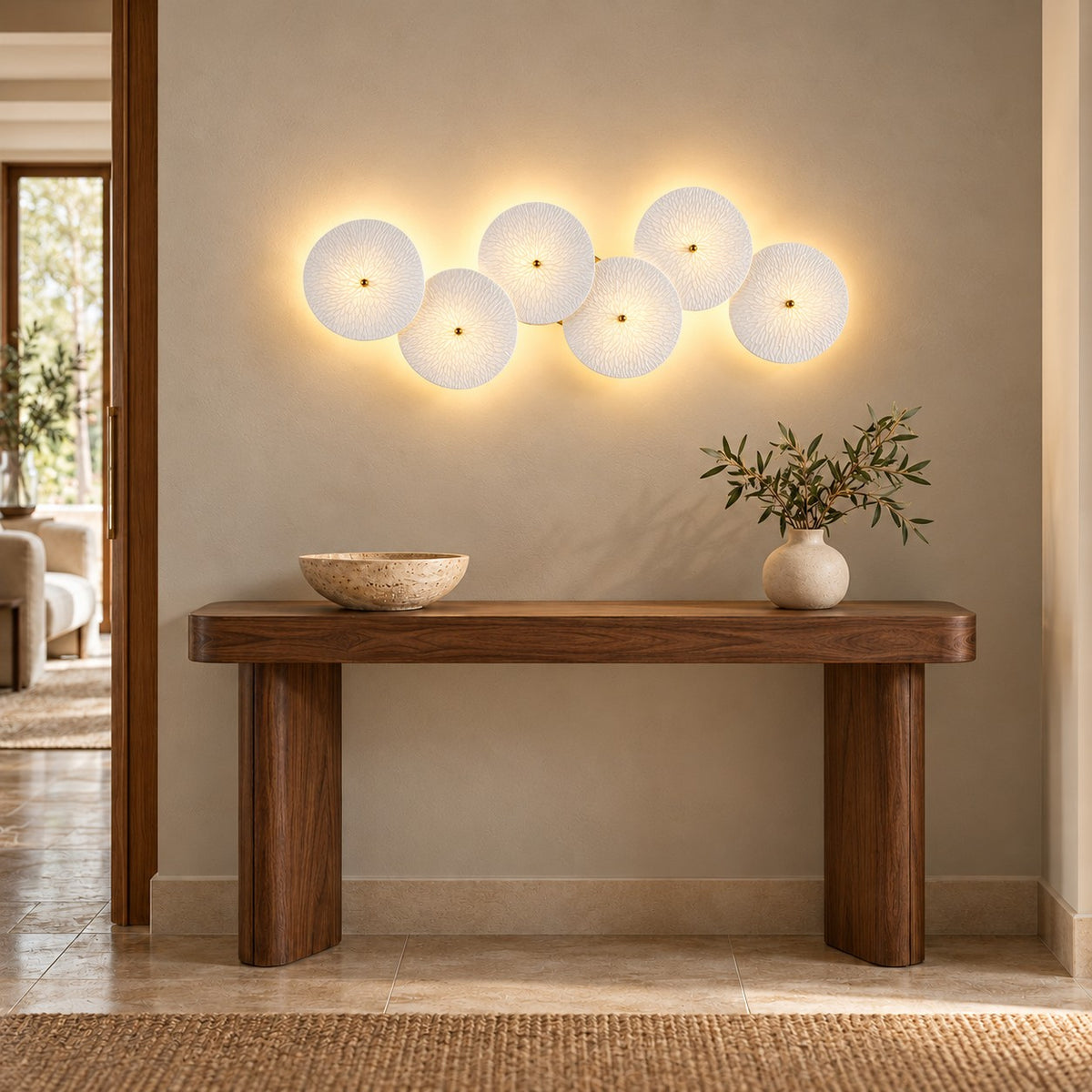 Modern Wall Light Wall Mounted Metal Frame LED Sconce for Ambient Illumination
