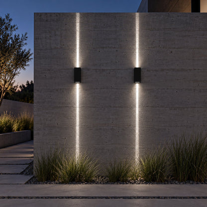 Modern Outdoor Wall Sconce Lighting Up Down Waterproof Die-Cast Aluminum LED 10W