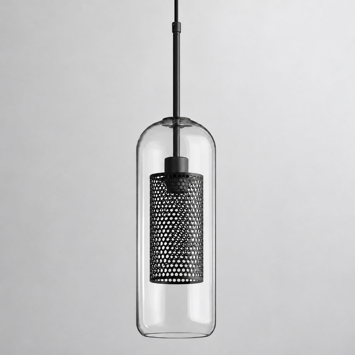 Modern Glass Pendant Light Adjustable Hanging Fixture with LED Technology for Kitchen Island