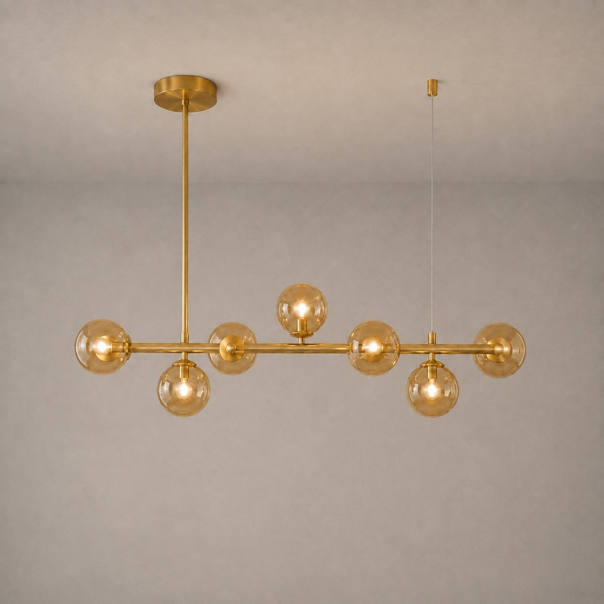 Modern Glass Pendant Lights Cluster Hanging Adjustable LED for Kitchen Island and Dining Room