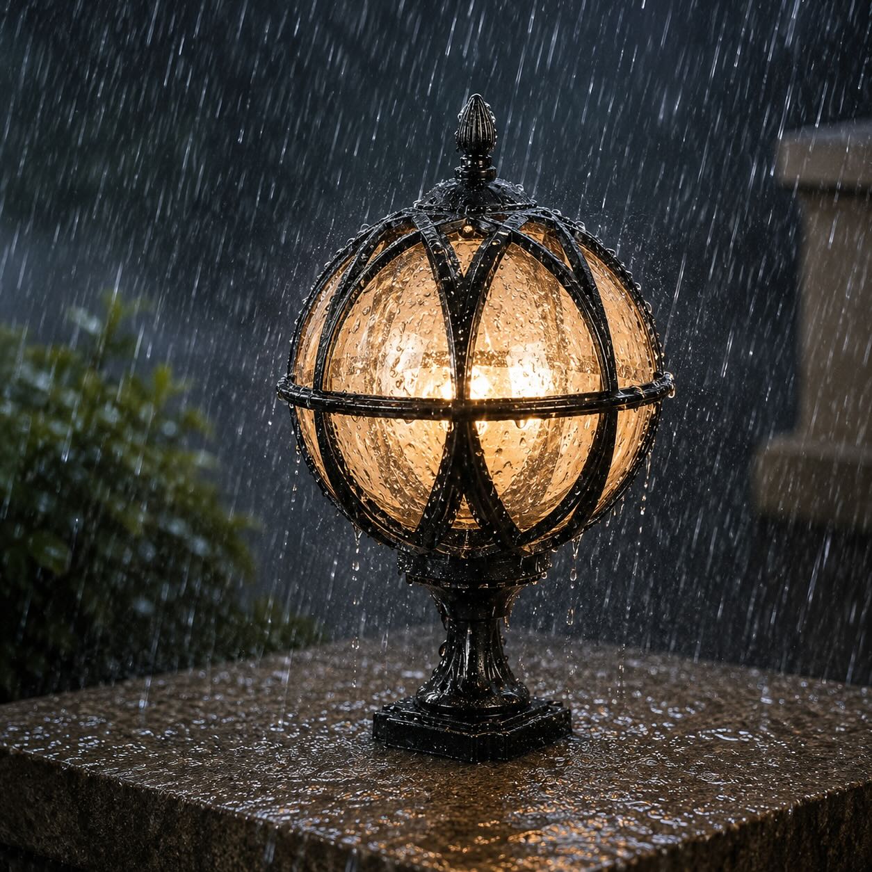 Modern Outdoor Wall Light Adjustable Height Aluminum Glass Waterproof Garden Lighting