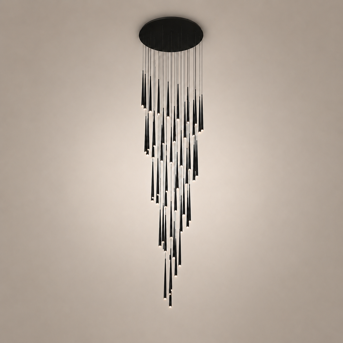 Modern Nordic Flush Mount Ceiling Light Adjustable Iron Acrylic Dimmable LED 6 Heads 18W