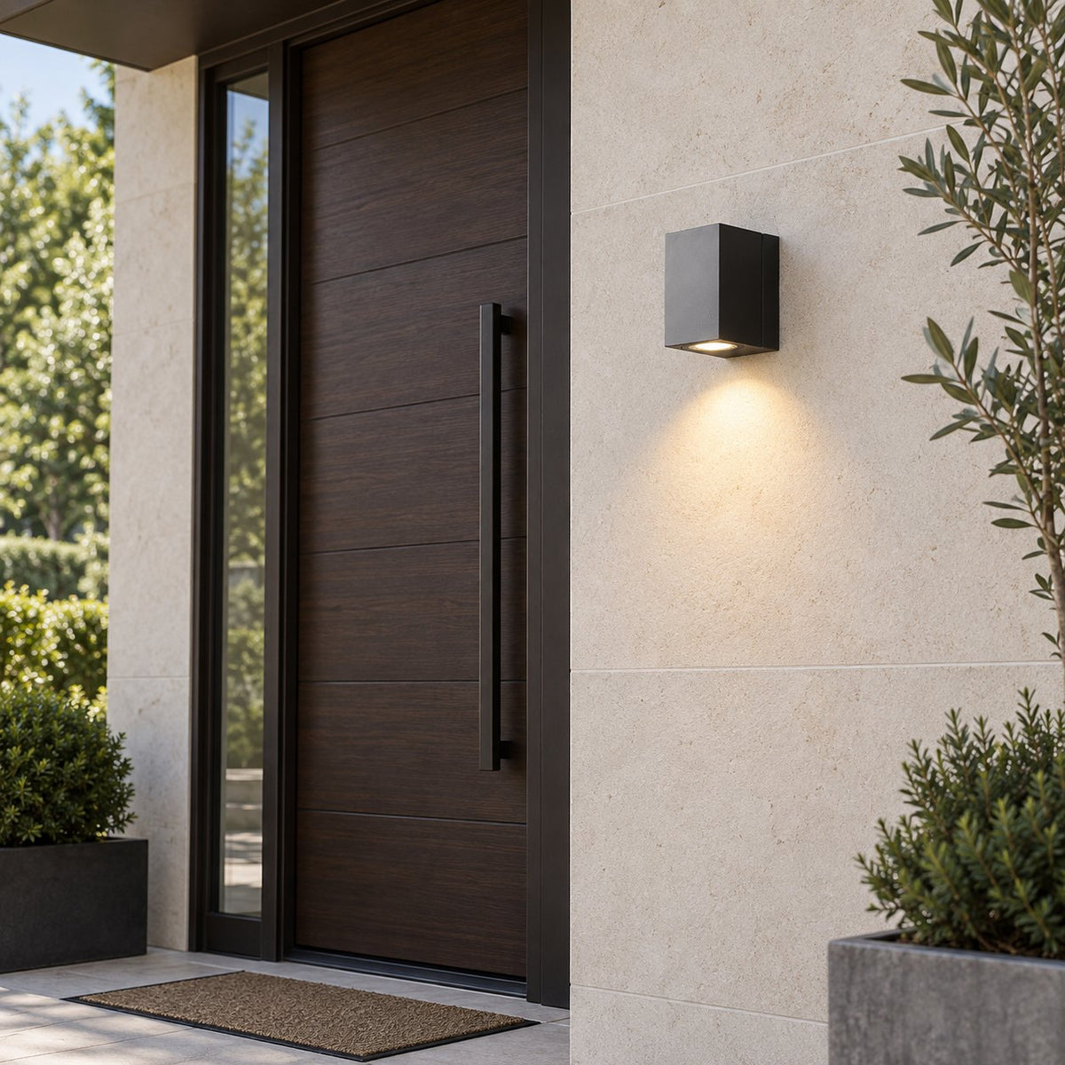 Modern Outdoor Wall Light Waterproof Aluminum Adjustable Motion Sensor LED Fixture