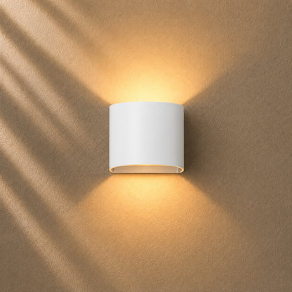 Modern Outdoor Wall Light Waterproof Aluminum Wall Mounted Adjustable LED Up Down Lighting