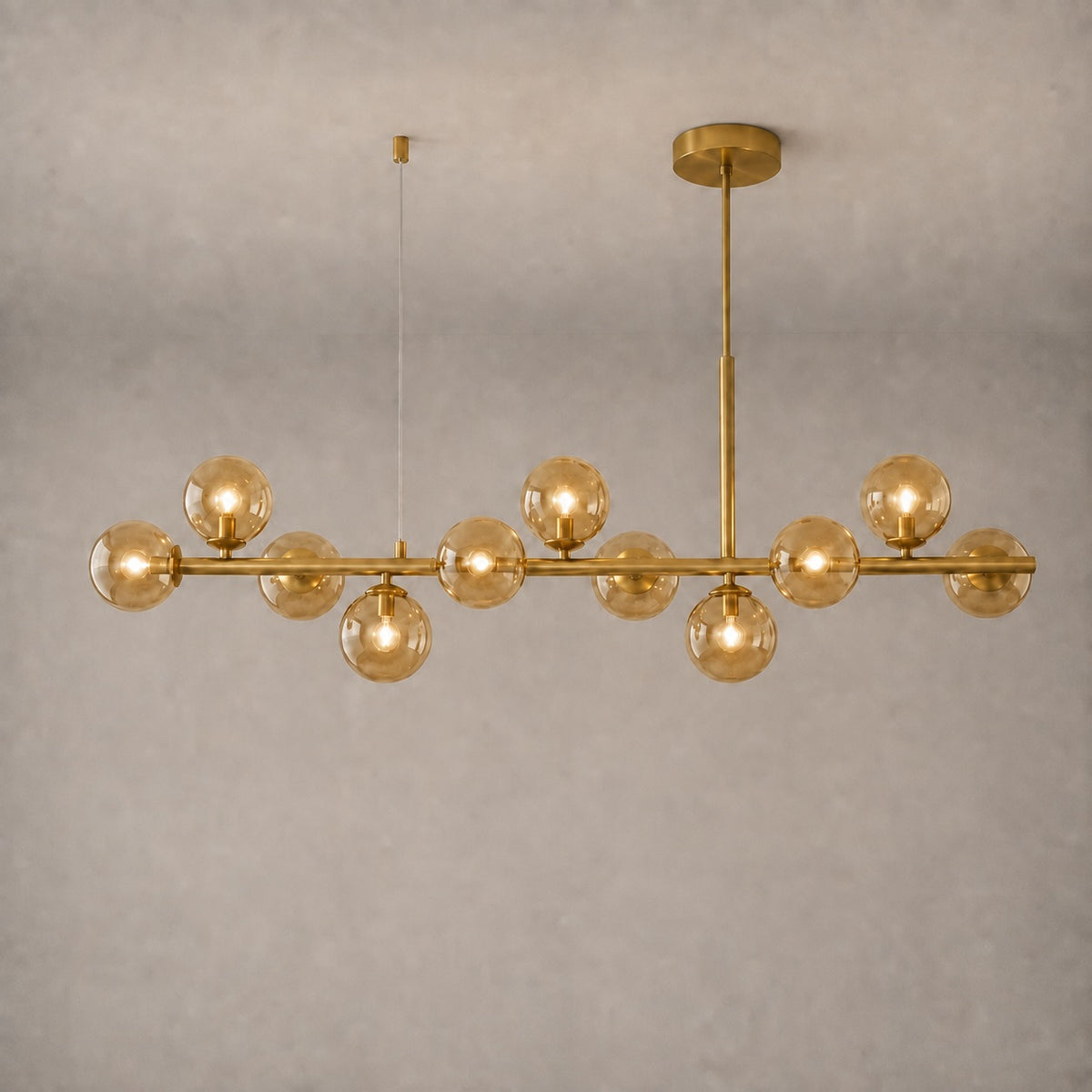 Modern Glass Pendant Lights Cluster Hanging Adjustable LED for Kitchen Island and Dining Room