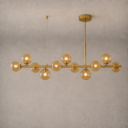 Modern Glass Pendant Lights Cluster Hanging Adjustable LED for Kitchen Island and Dining Room