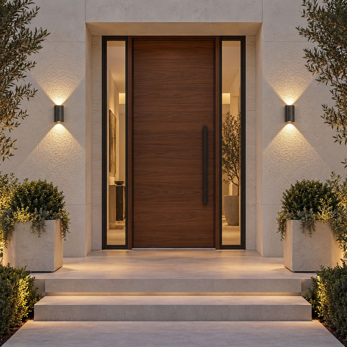 Modern Outdoor Wall Light Up Down Waterproof Aluminum LED Adjustable Illumination