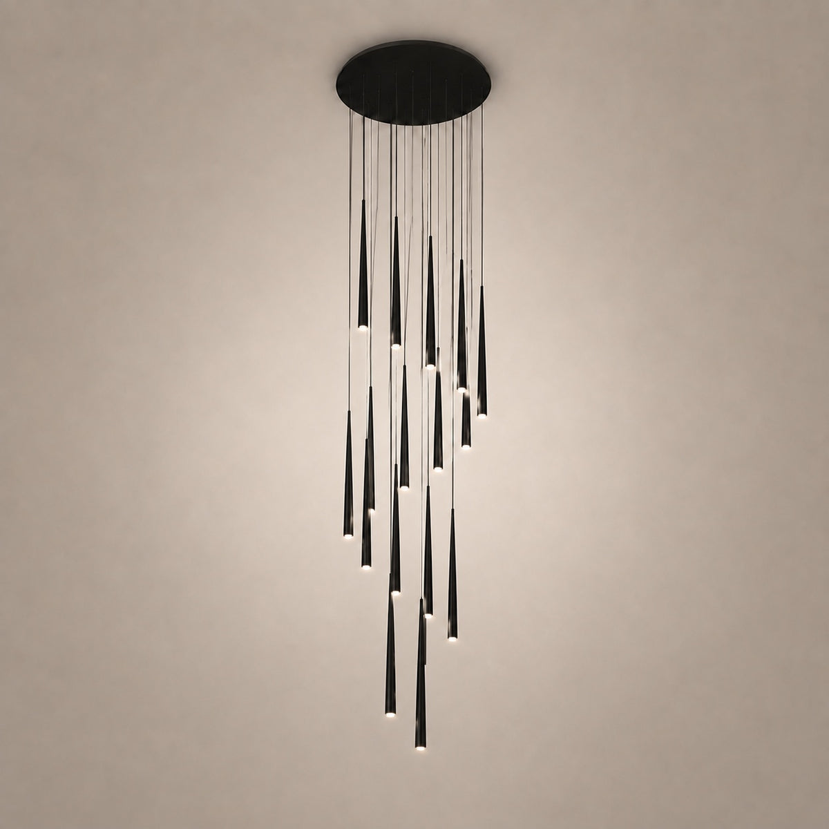 Modern Nordic Flush Mount Ceiling Light Adjustable Iron Acrylic Dimmable LED 6 Heads 18W