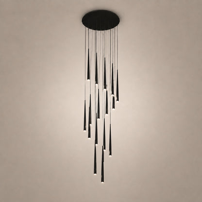 Modern Nordic Flush Mount Ceiling Light Adjustable Iron Acrylic Dimmable LED 6 Heads 18W